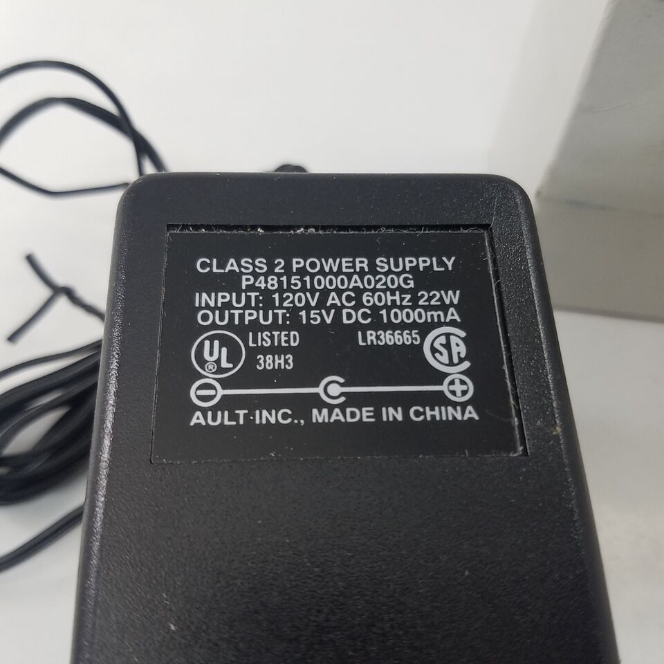 *Brand NEW*AULT Electrical 15V DC 1000mA AC Adapter P48151000A020GO Power Supply
